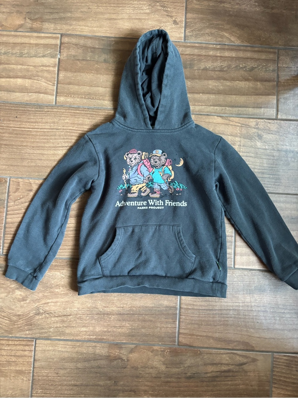 Parks Project Adventure With Friends Kids Hoodie  / 5-6T charcoal